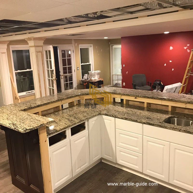 Santa Cecilia Granite Kitchen Countertops 2