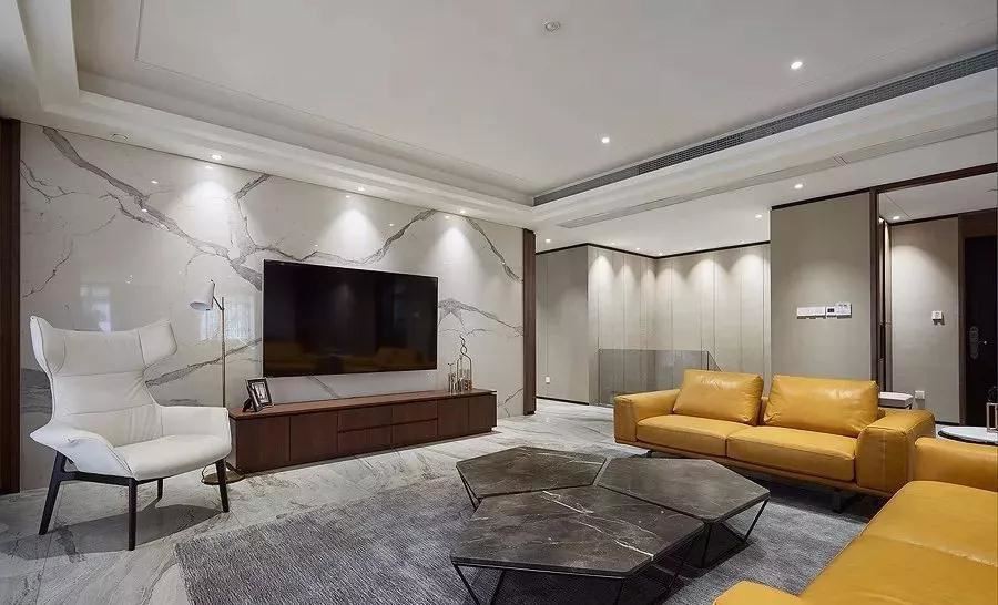 White marble background wall design ideas 01