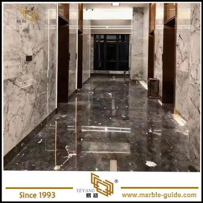 Ubin Marmer Abu-abu Romantis