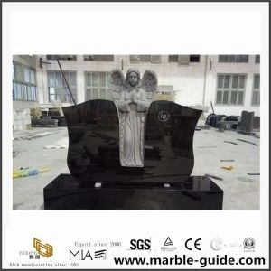 Black Marble Angel Monuments Headstones Dengan Harga Terbaik