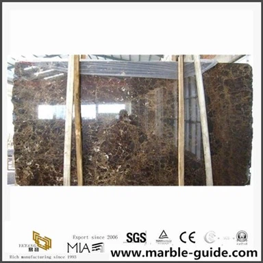 Harga Murah Marron Emperador Dark Marble Slab Dipotong ke Ukuran Lantai Menutupi Dekorasi Luar Ruang Dalam Ruangan