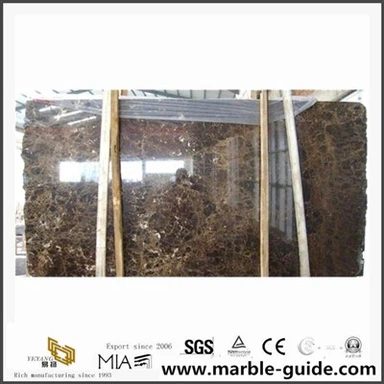 Lempengan marmer China Brown untuk ubin dinding untuk proyek penjualan panas