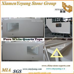 Pure White Quartz Kitchen Counterotps Dan Vanity Tops