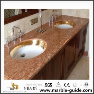 Red Marble Top Untuk Dapur / Kamar Mandi