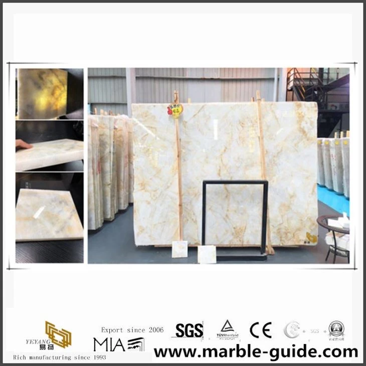 New Translucent Onyx Stone Slabs For Bathroom Projects