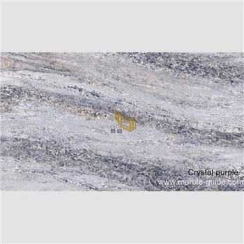 Beli Lembaran Batu Sinter Kristal Ungu Brasil Untuk Countertops